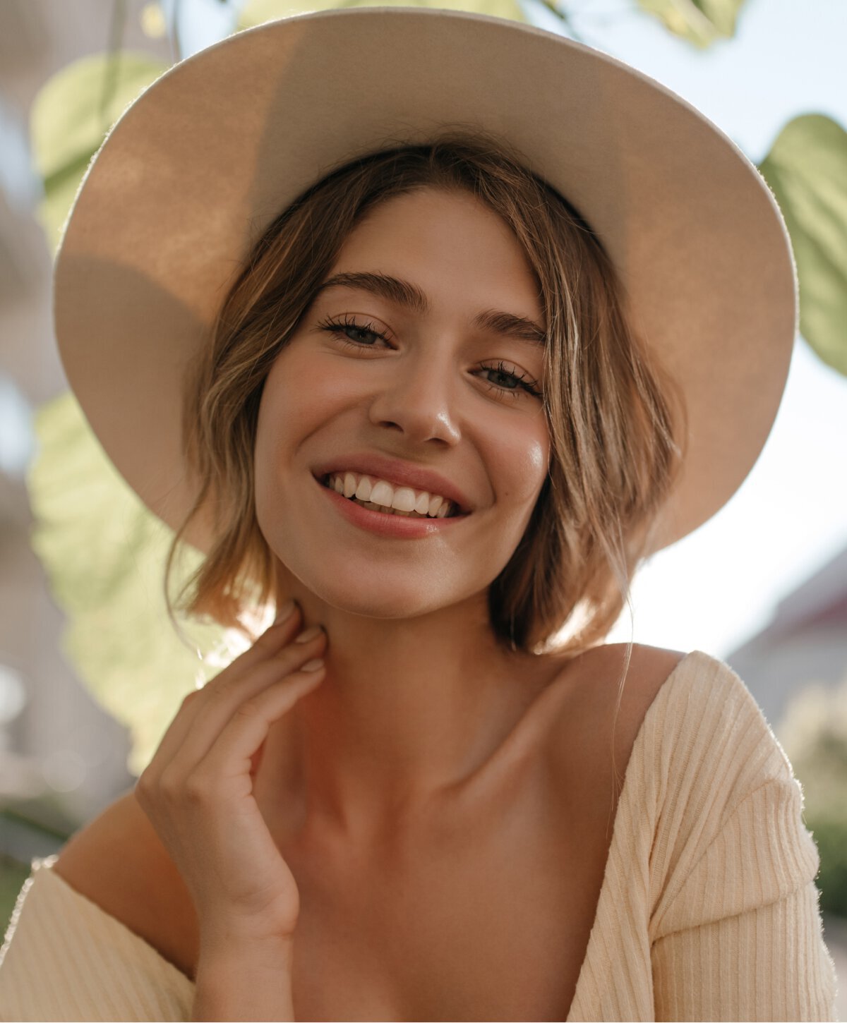 Monmouth County Dermaplaning model smiling